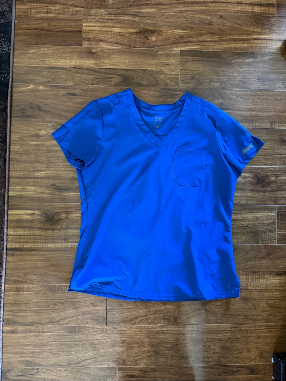 Women's Med Couture Royal Blue Scrub Top